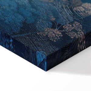 Tableau - Landscape with Trees in Illustrative Style Fairy-Tale Blue Forest