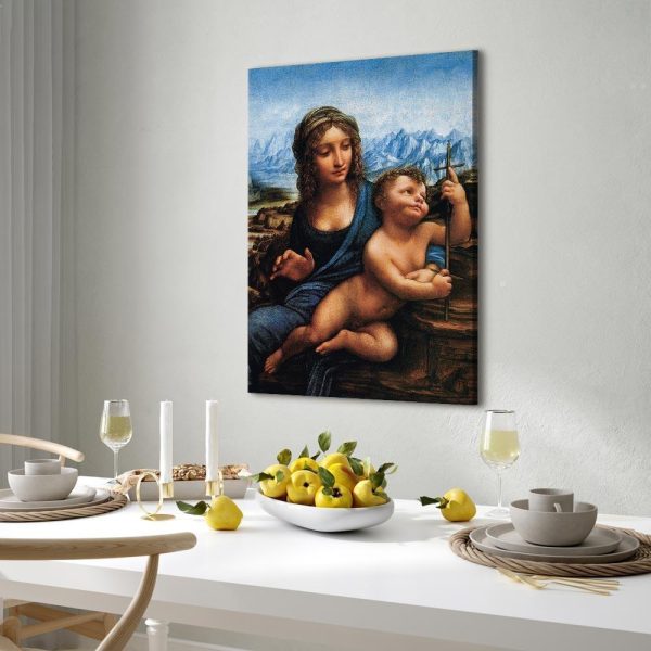 Tableau - Leonardo da Vinci – Madonna With a Distaff