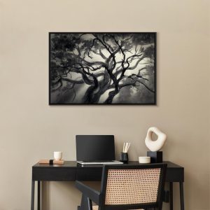 Tableau - Lighted Branches (1 Part) Wide