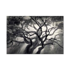 Tableau - Lighted Branches (1 Part) Wide
