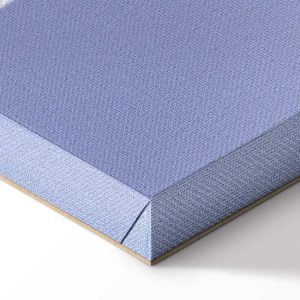 Tableau - Lines and Symmetry - Expressive White Grid on a Blue Background