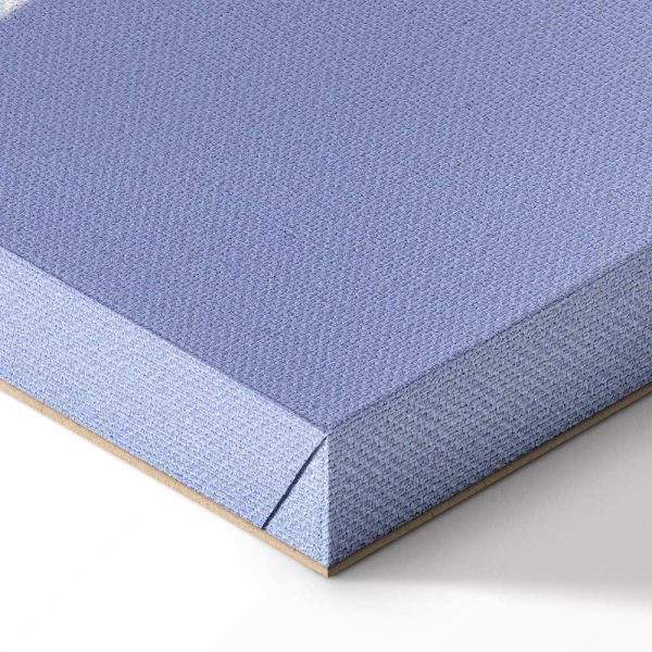 Tableau - Lines and Symmetry - Expressive White Grid on a Blue Background