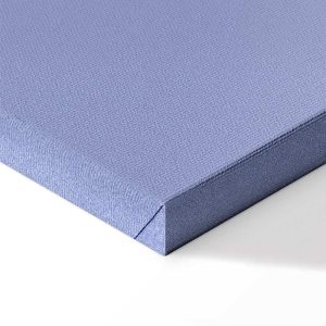 Tableau - Lines and Symmetry - Expressive White Grid on a Blue Background