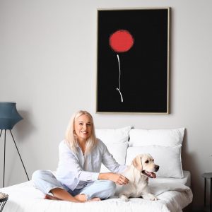 Tableau - Minimalist Flower (1 Part) Vertical