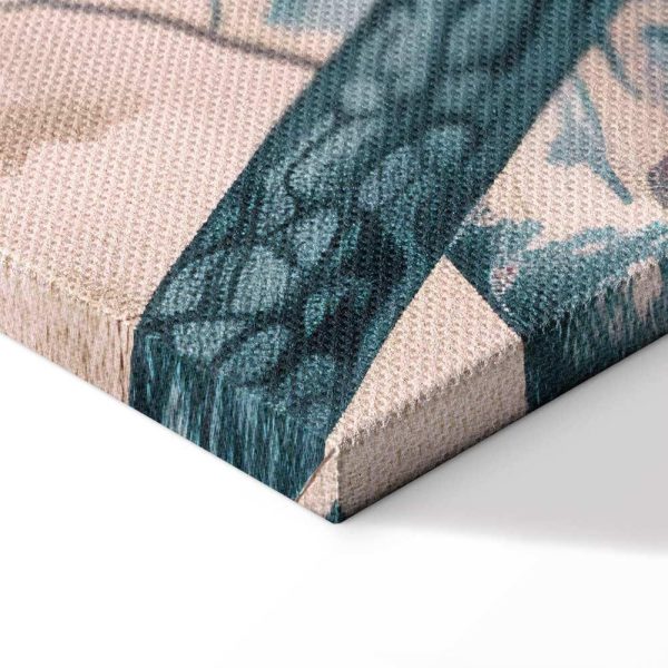 Tableau - Mountainous Coast with Trees and Rocks in Light Pastel Blues