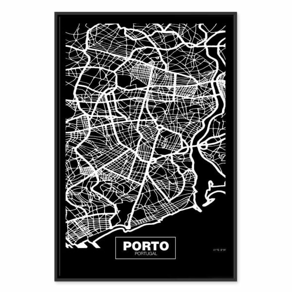 Tableau - Negative Map: Porto (1 Part) Vertical