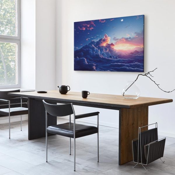 Tableau - Night Concert in the Mountains: Clouds Illuminated by the Last Rays of the Sun