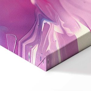 Tableau - Night Flows - Abstract Waves in Shades of Blue and Violet