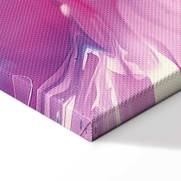 Tableau - Night Flows - Abstract Waves in Shades of Blue and Violet