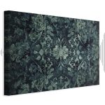 Tableau - Oriental Pattern Carpet: Emerald Ornaments and Worn Patterns