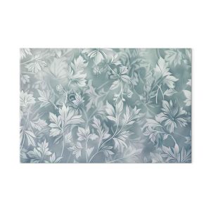 Tableau - Ornaments in Worn Muted Turquoises: Delicate Plant Pattern