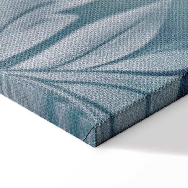 Tableau - Ornaments in Worn Muted Turquoises: Delicate Plant Pattern