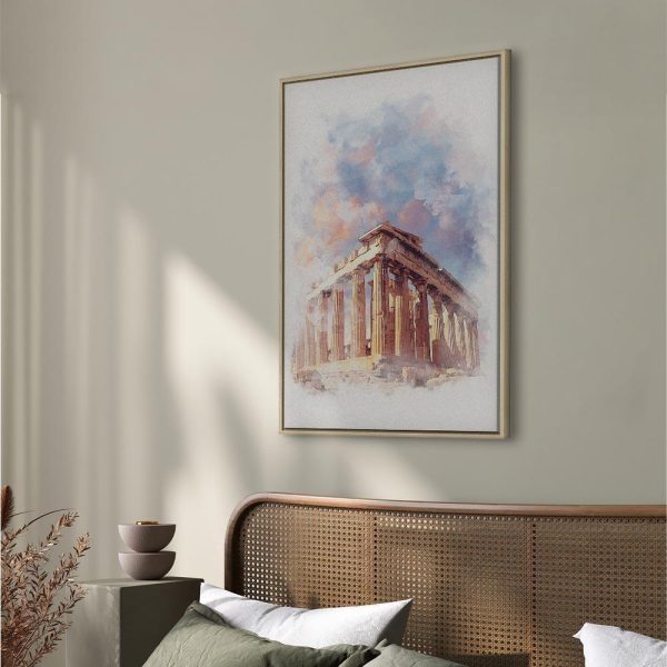 Tableau - Painted Parthenon (1 Part) Vertical