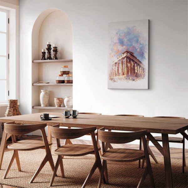 Tableau - Painted Parthenon (1 Part) Vertical