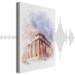 Tableau - Painted Parthenon (1 Part) Vertical
