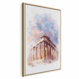 Tableau - Painted Parthenon (1 Part) Vertical