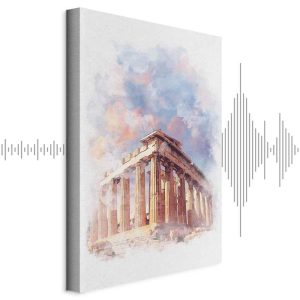 Tableau - Painted Parthenon (1 Part) Vertical