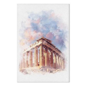 Tableau - Painted Parthenon (1 Part) Vertical