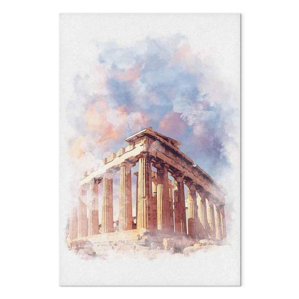 Tableau - Painted Parthenon (1 Part) Vertical