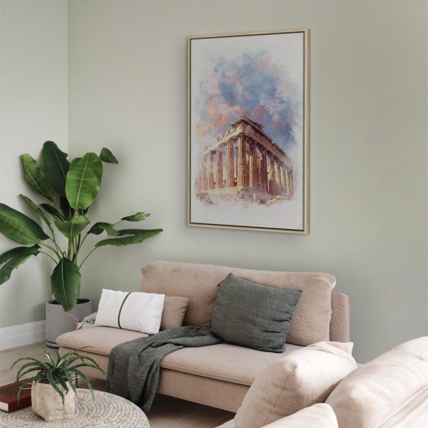 Tableau - Painted Parthenon (1 Part) Vertical