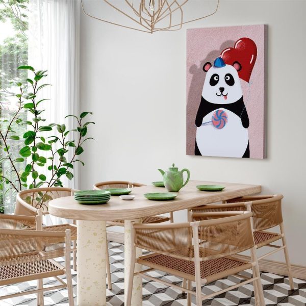 Tableau - Panda with a Balloon (1 Part) Vertical