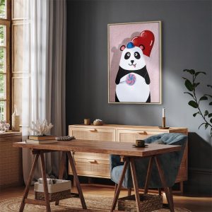 Tableau - Panda with a Balloon (1 Part) Vertical