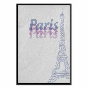 Tableau - Paris in Watercolours (1 Part) Vertical