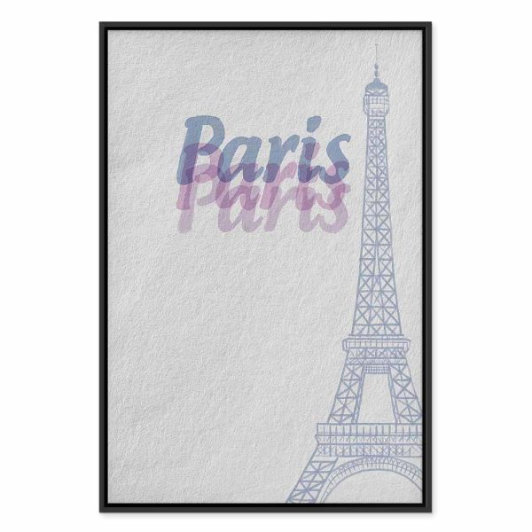Tableau - Paris in Watercolours (1 Part) Vertical