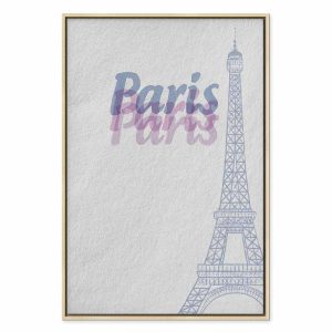 Tableau - Paris in Watercolours (1 Part) Vertical