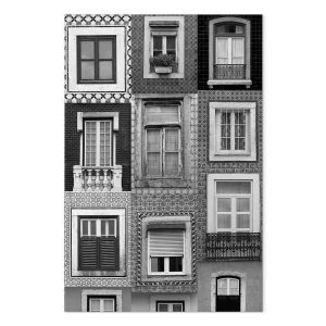 Tableau - Patterned Windows (1 Part) Vertical