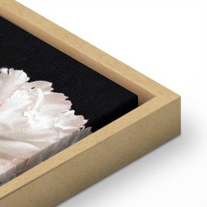 Tableau - Peony Charm (1-part) - Colorful Bouquet on Black Background