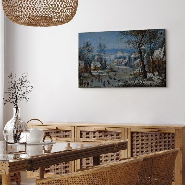 Tableau - Pieter Brueghel the Younger – Winter Landscape with a Bird Trap
