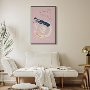 Tableau - Pink Accent (1 Part) Vertical