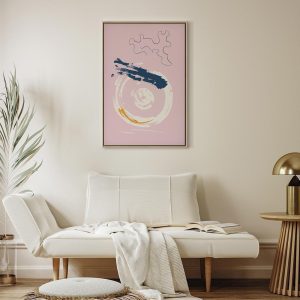 Tableau - Pink Accent (1 Part) Vertical