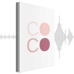 Tableau - Pink Coco (1 Part) Vertical