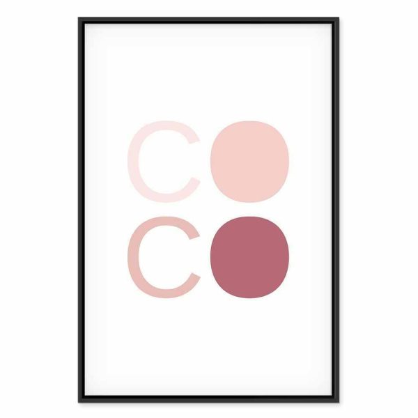 Tableau - Pink Coco (1 Part) Vertical