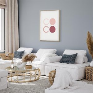 Tableau - Pink Coco (1 Part) Vertical