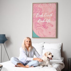 Tableau - Pink Earth, Pink Life (1 Part) Vertical