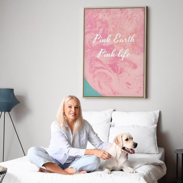 Tableau - Pink Earth, Pink Life (1 Part) Vertical