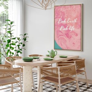 Tableau - Pink Earth, Pink Life (1 Part) Vertical