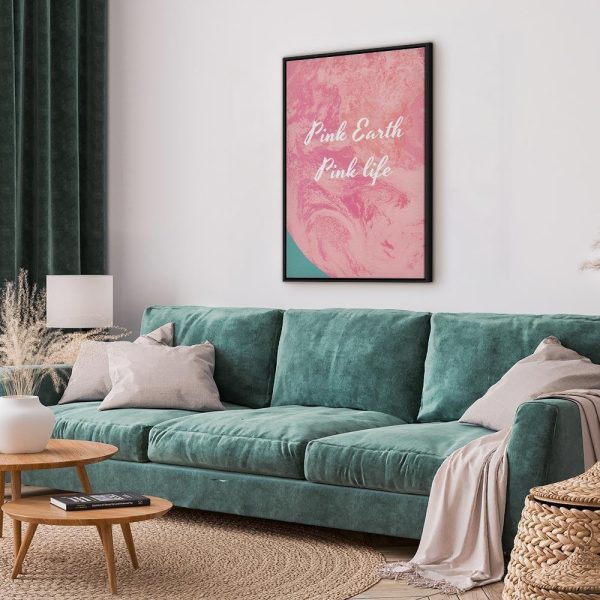 Tableau - Pink Earth, Pink Life (1 Part) Vertical