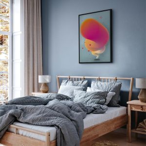 Tableau - Pink Streak (1 Part) Vertical