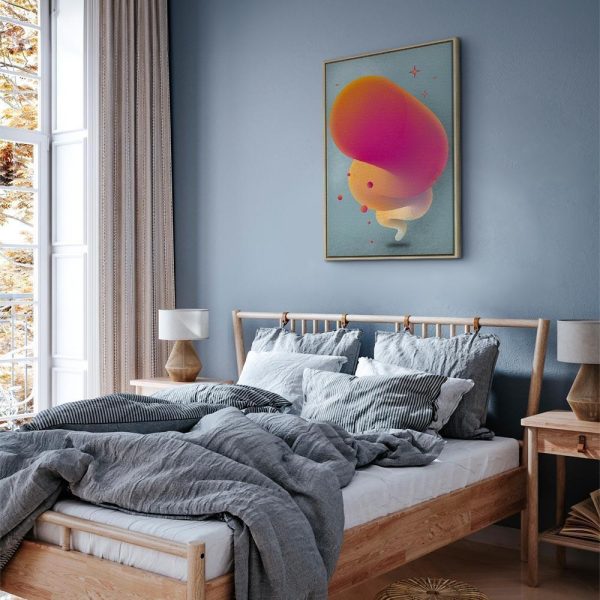 Tableau - Pink Streak (1 Part) Vertical