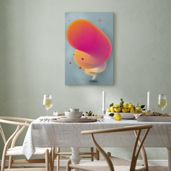 Tableau - Pink Streak (1 Part) Vertical