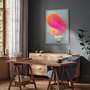 Tableau - Pink Streak (1 Part) Vertical