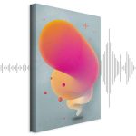 Tableau - Pink Streak (1 Part) Vertical