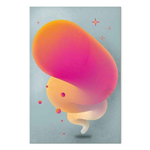 Tableau - Pink Streak (1 Part) Vertical