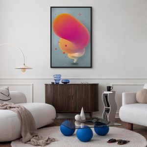 Tableau - Pink Streak (1 Part) Vertical