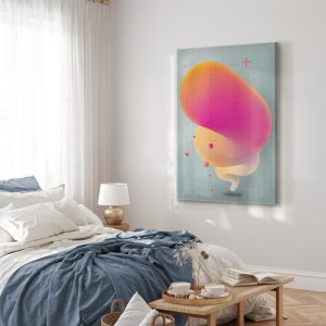 Tableau - Pink Streak (1 Part) Vertical