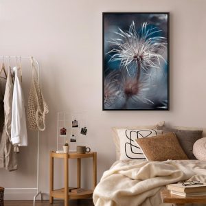 Tableau - Plant in Blues (1 Part) Vertical